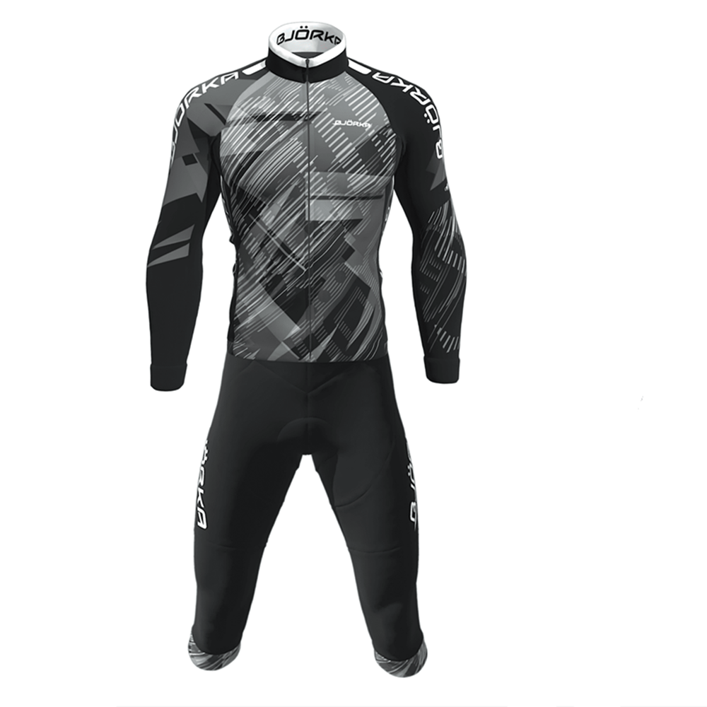 Cycling Bib Shorts - Spring/Autumn Bjorka Cycling Long Sleeve Jersey