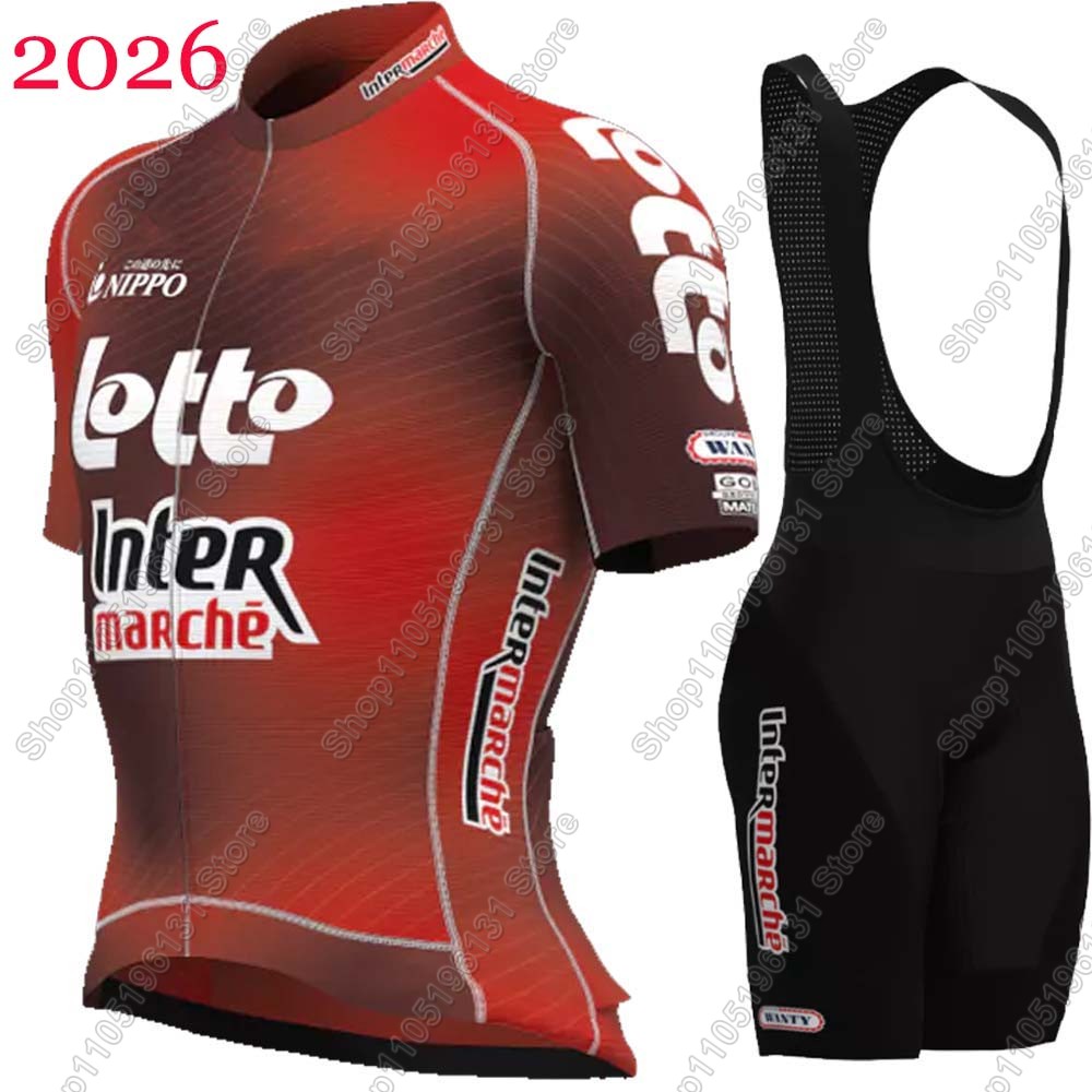 Cycling Bib Shorts - Lotto Cycling 2026 Jersey Set Mens