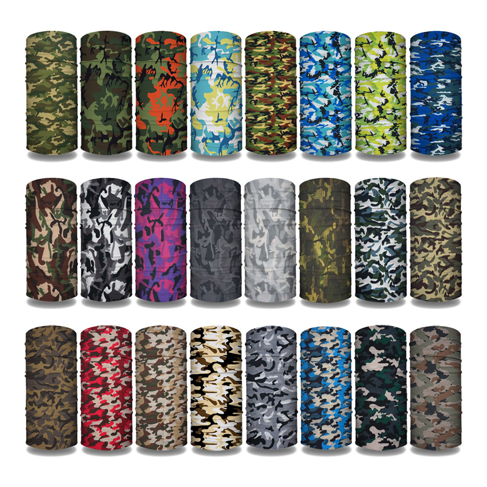 Cycling Gear Ladies - CM01-CM33 Camo Printed Bandanas Seamless Tube