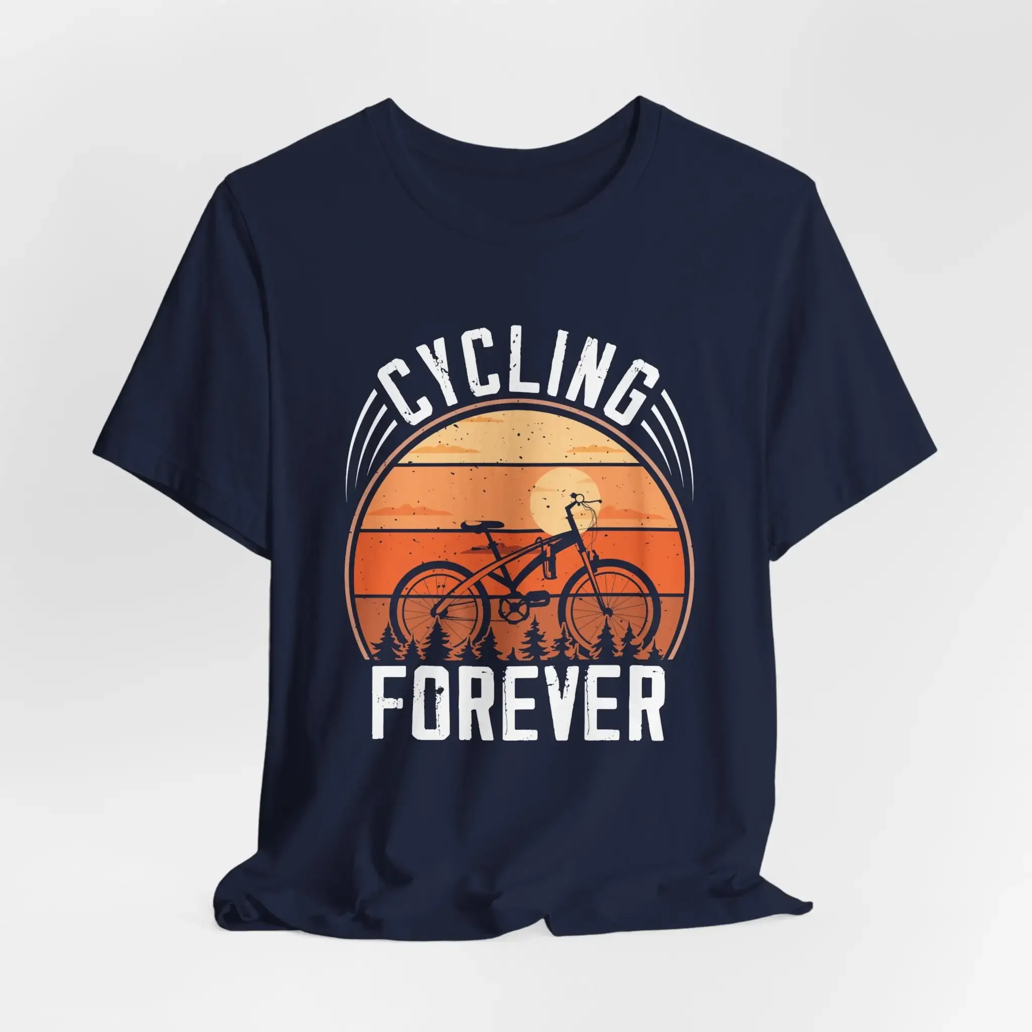 Cycling Gear Apparel - Cycling Forever Mtb Cyclist Heavy Cotton
