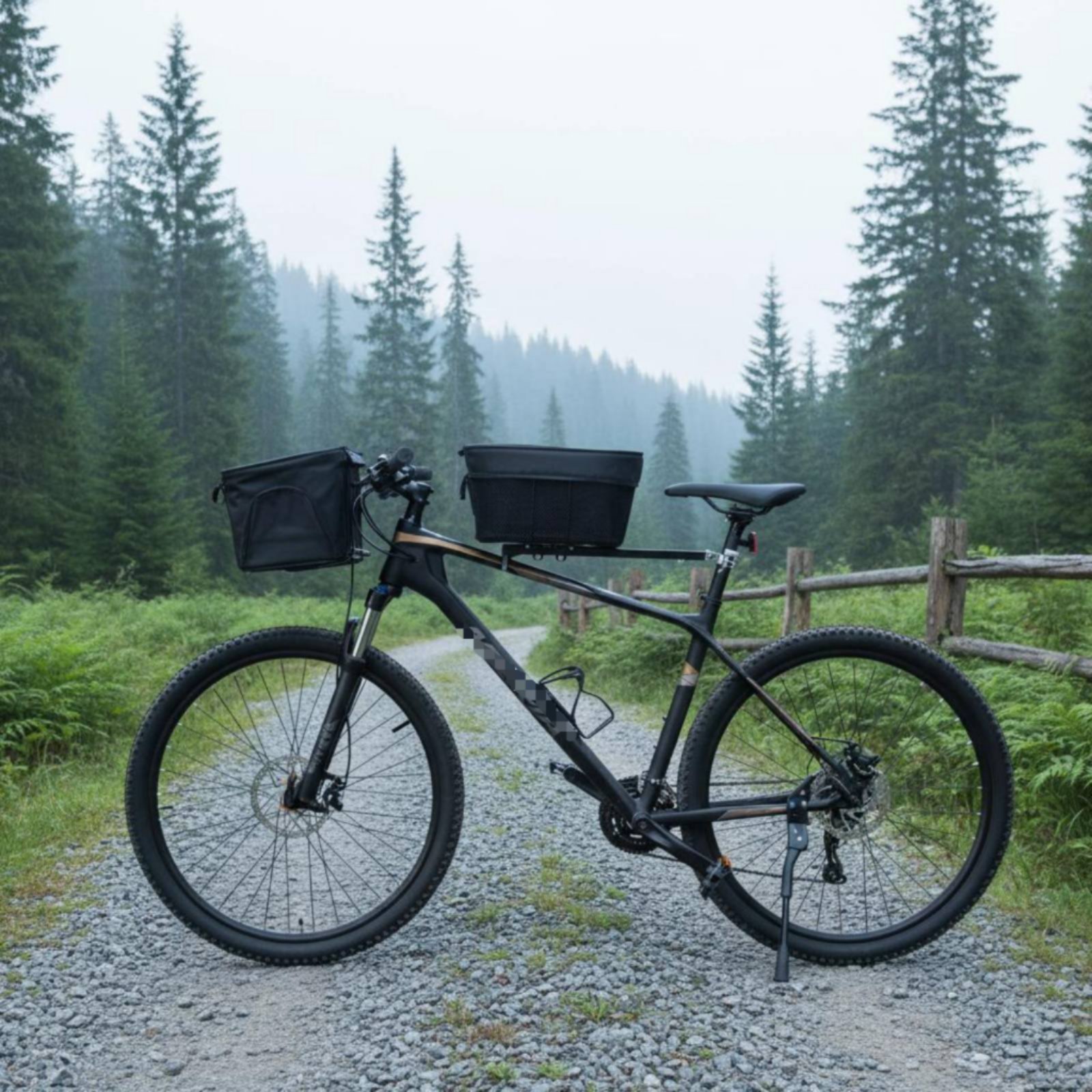 Bike Cargo Rack - Foldable Dog Bike Basket Easy to