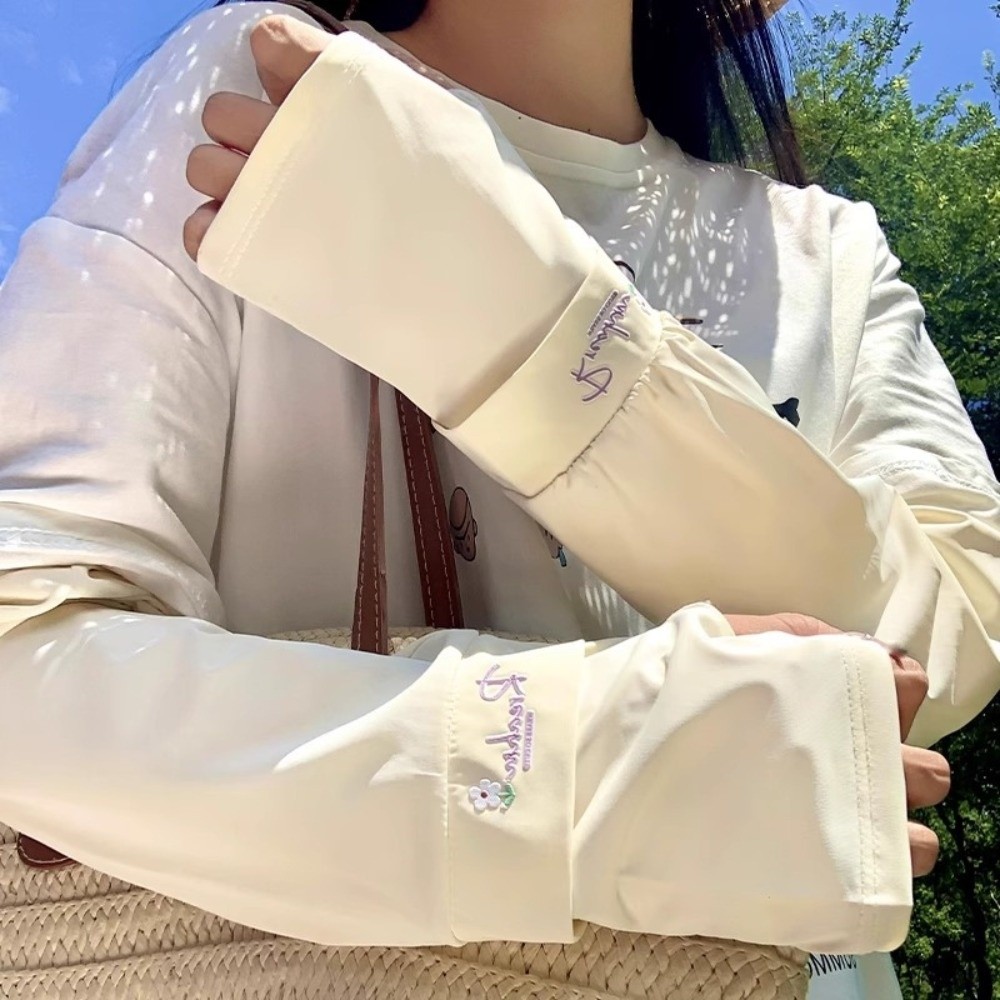 Flower Embroidered Long Ice Si - Cycling Glove recension och pris