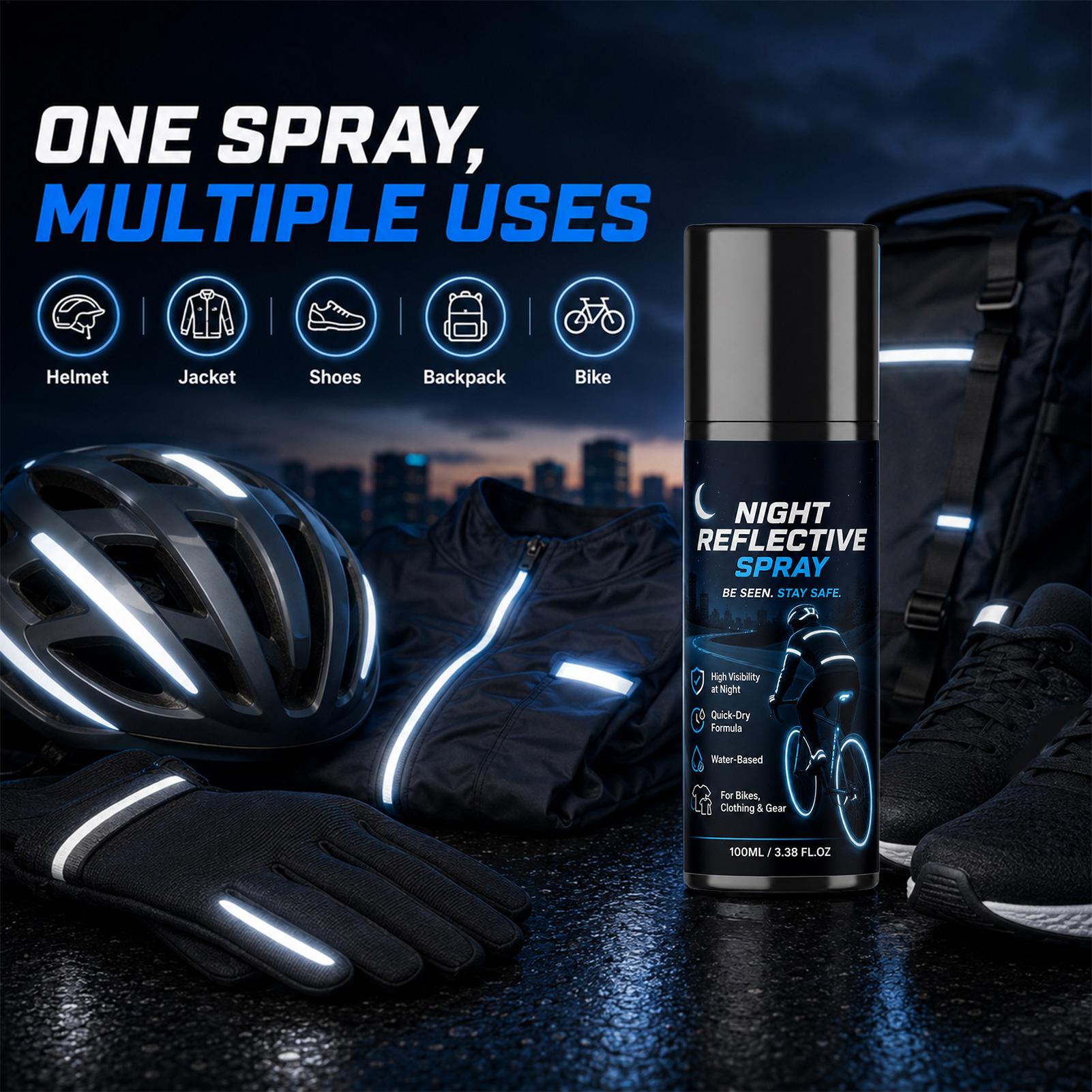 100ml Night Reflective Spray,  - Cycling Visibility Gear recension och pris