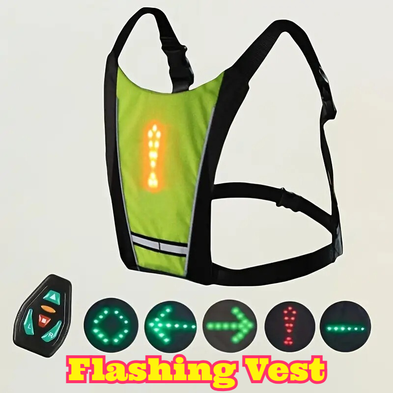 LED Remote Control Safety Vest - Cycling Visibility Gear recension och pris
