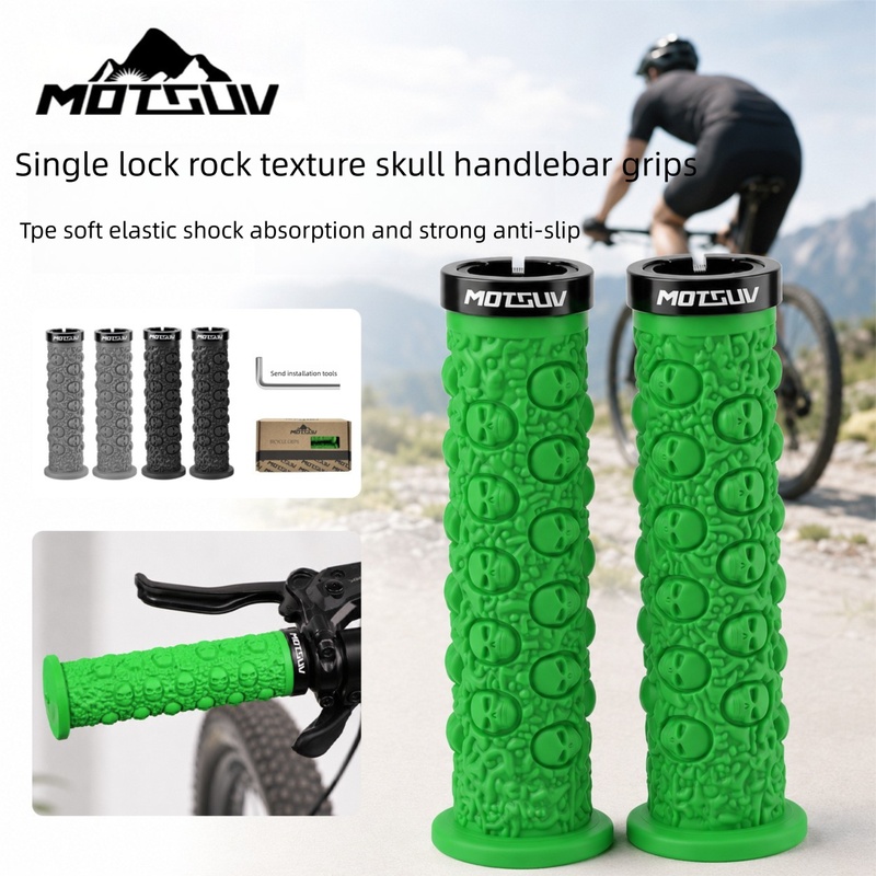 Bicycle Handlebar Grips, Skull - Cycling Hand Gear recension och pris
