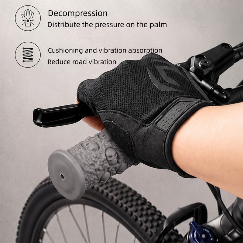 Bicycle Handlebar Grips, Skull - Cycling Hand Gear recension och pris