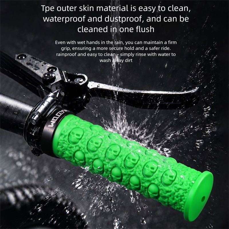 Bicycle Handlebar Grips, Skull - Cycling Hand Gear recension och pris