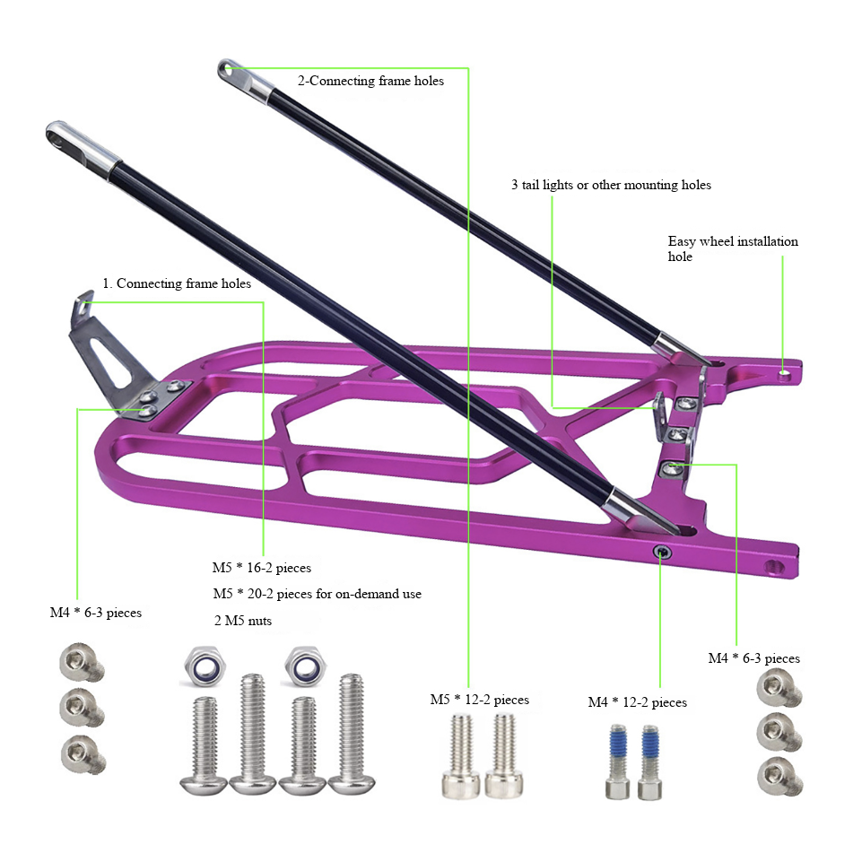 For Brompton Folding Bike Alum - Bike Cargo Rack recension och pris