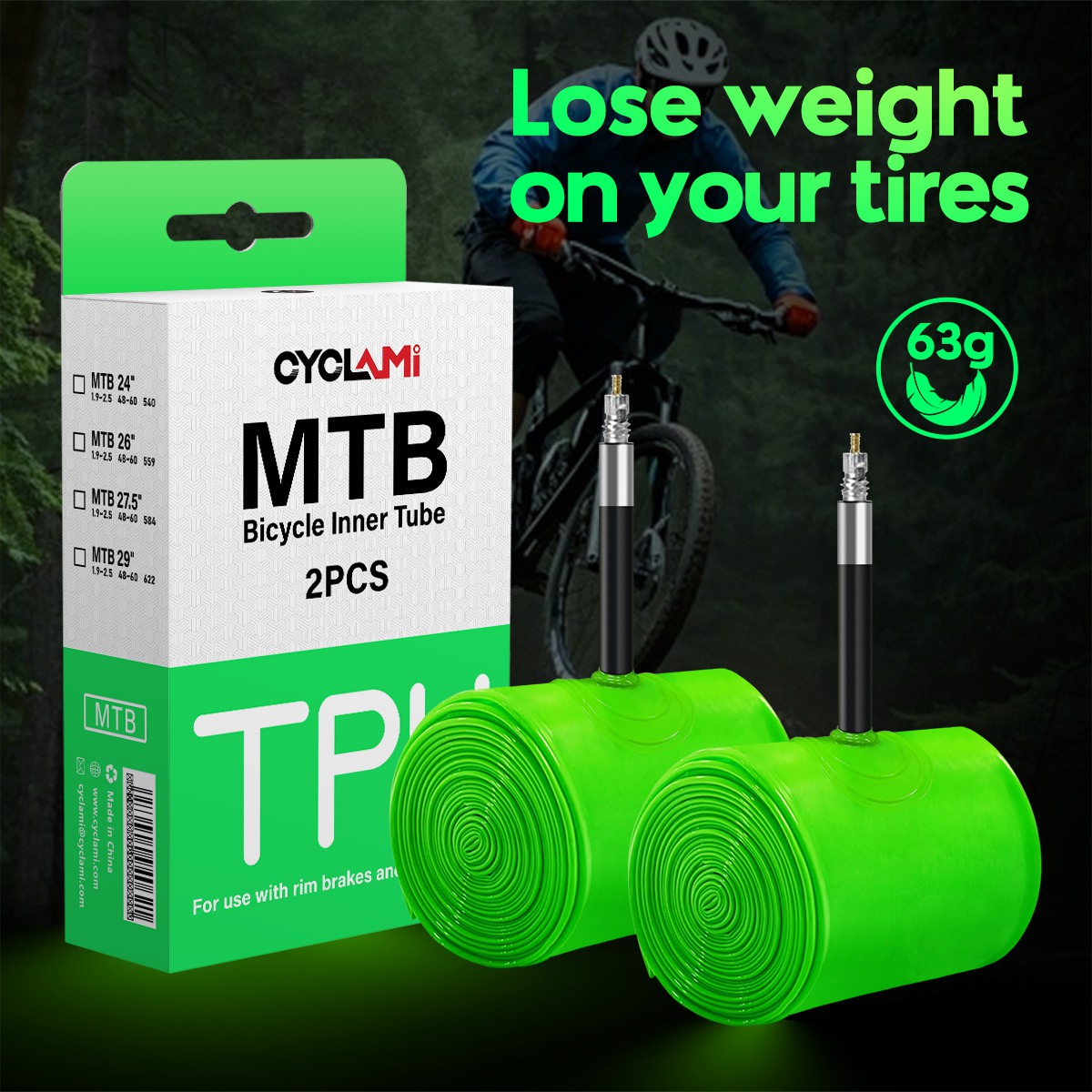 CYCLAMI Ultralight Bike Inner  - Cycling Gear Material recension och pris