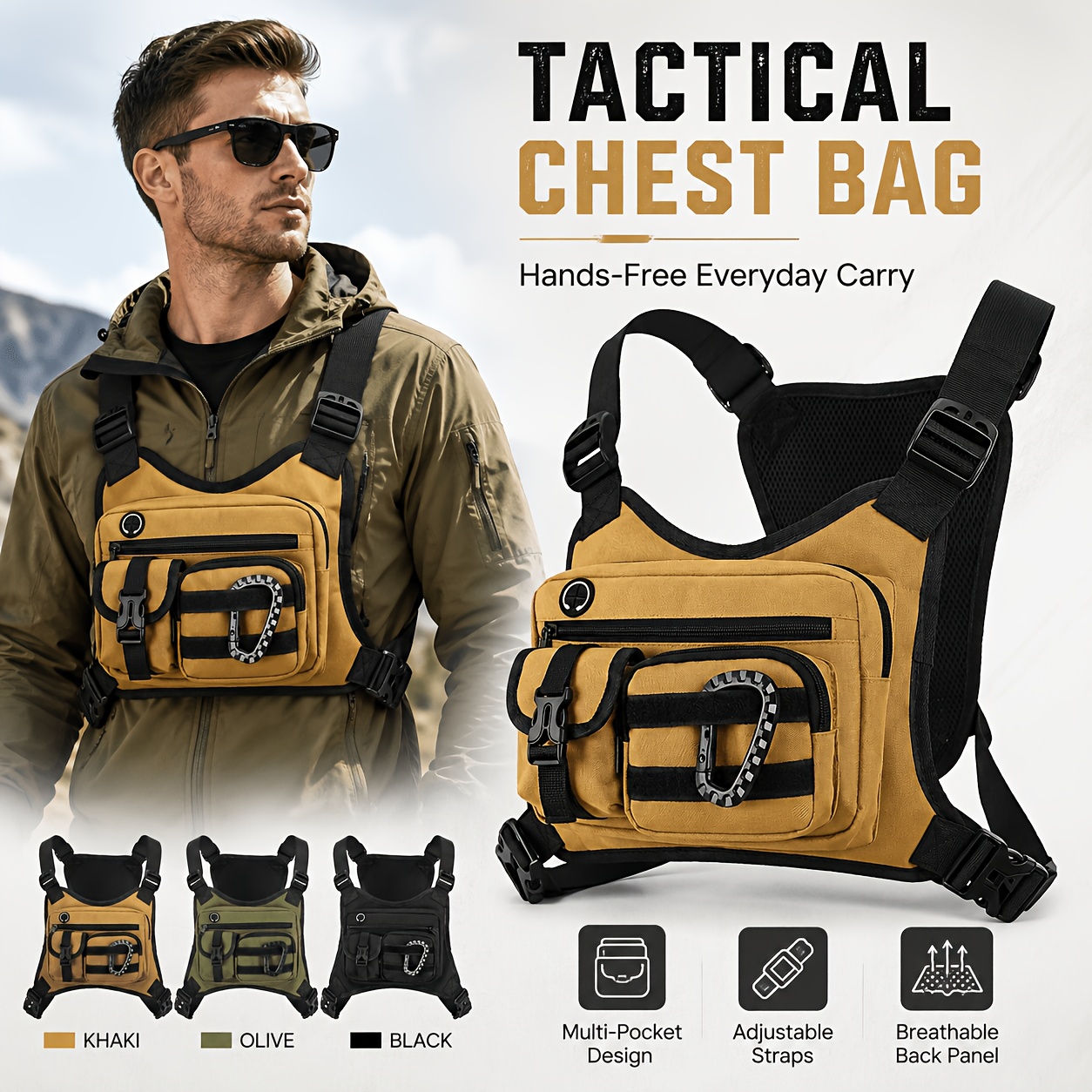 Tactical Chest Vest Pack Multi - Cycling Hand Gear recension och pris