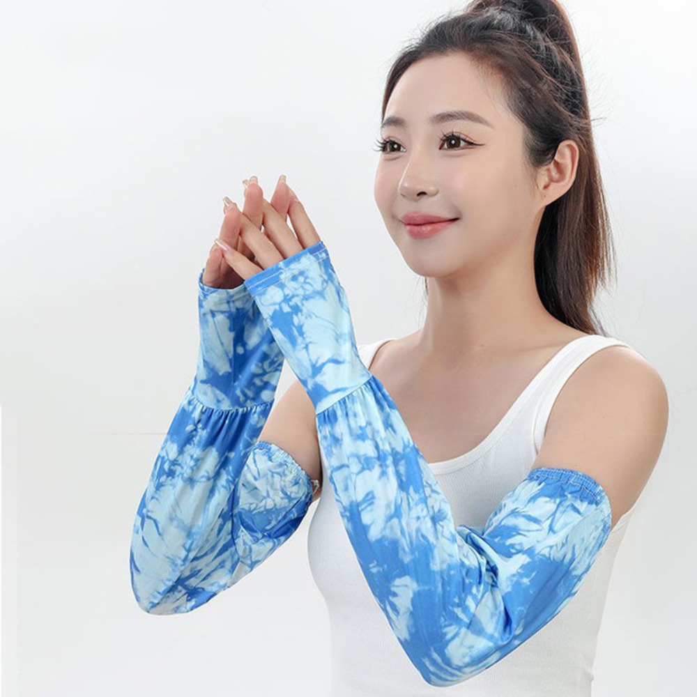 Tie Dyeing Long Ice Silk Sleev - Cycling Glove recension och pris
