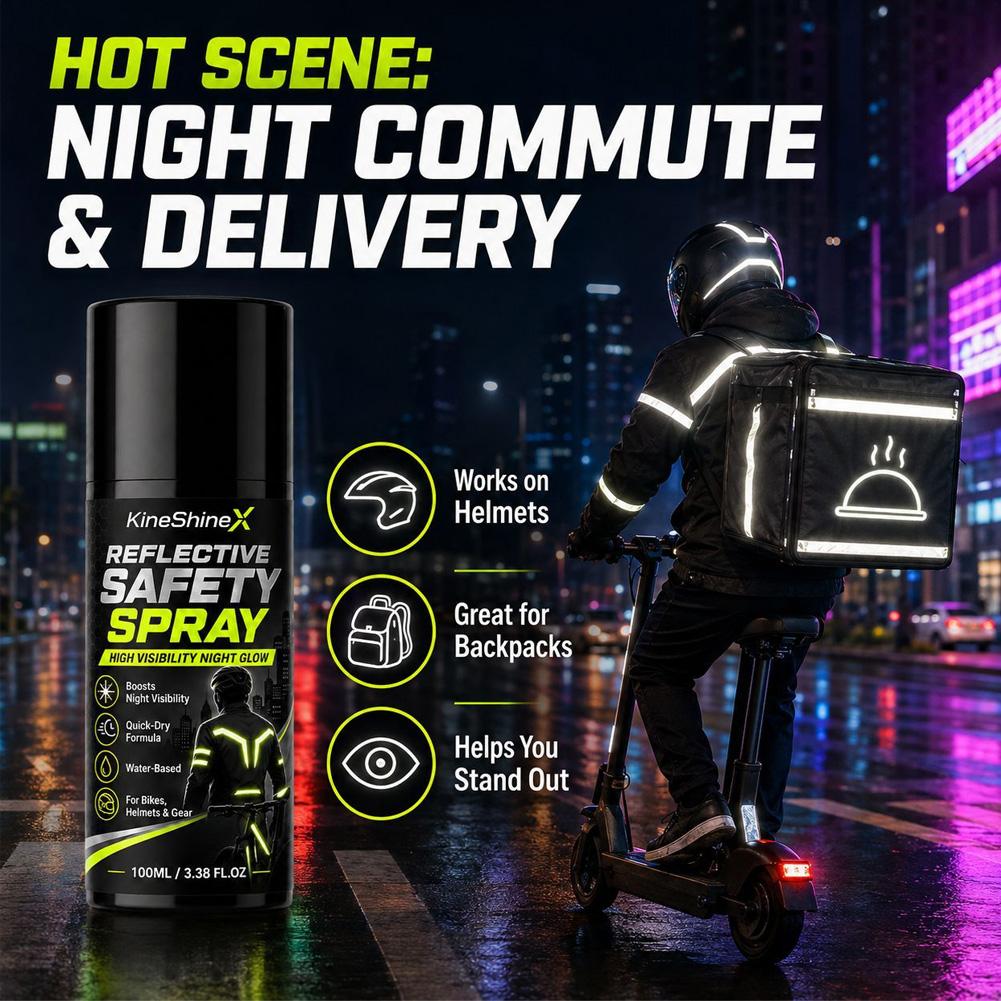 Night Reflective Safety Spray  - Cycling Visibility Gear recension och pris