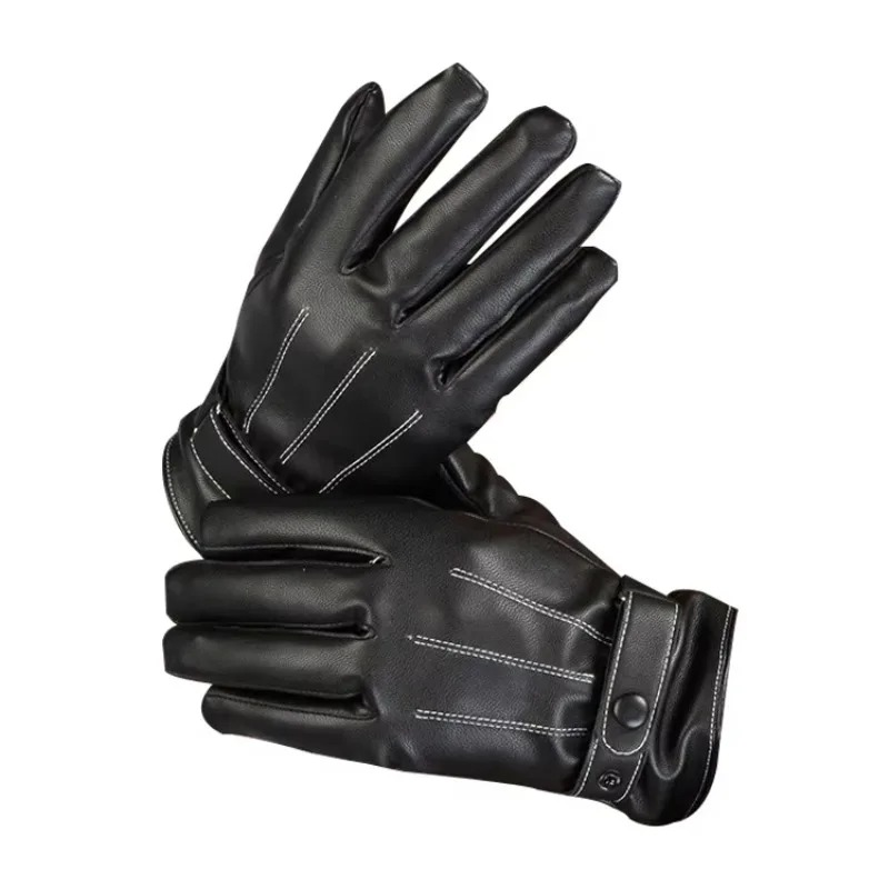 Men's Gloves PU Leather Plush  - Cycling Hand Gear recension och pris
