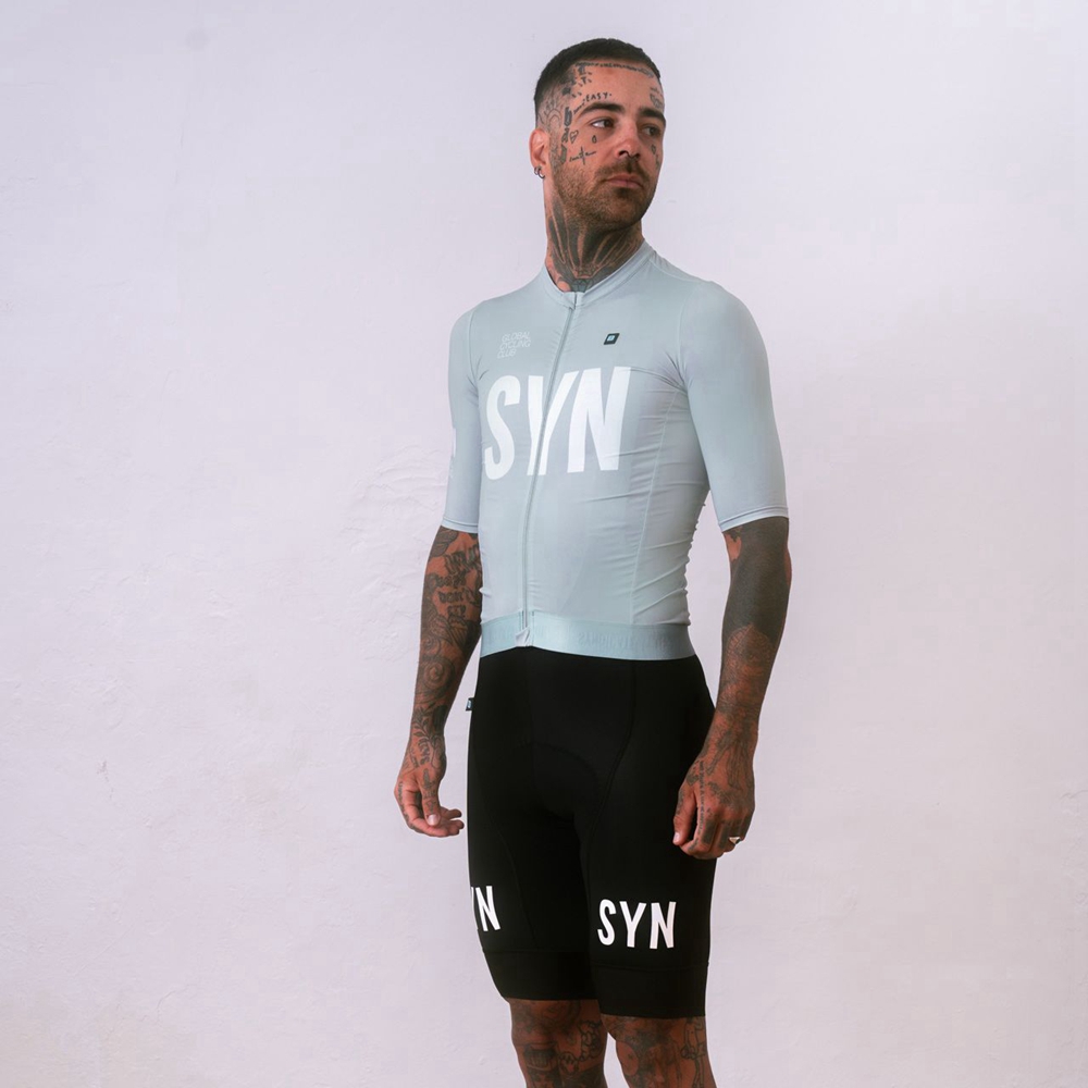Silver gray short sleeved cycl - Cycling Bib Shorts recension och pris