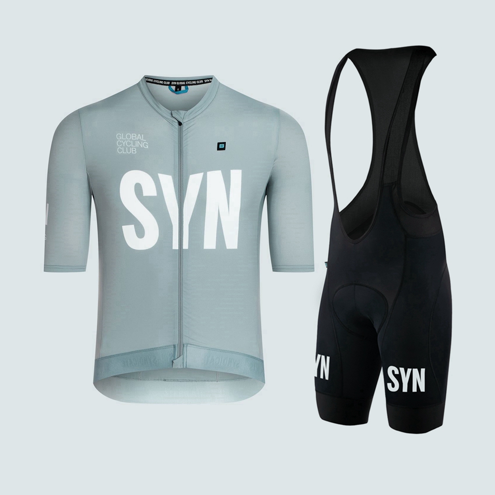 Silver gray short sleeved cycl - Cycling Bib Shorts recension och pris